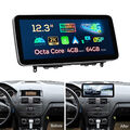 12.3" Android 13 CarPlay Autoradio 4+64G Für Mercedes Benz C Klasse W204 NTG4.0