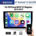 Wireless Carplay 32G Für Passat 7 B6 B7 CC Magotan Android 13 Autoradio DAB+ GPS