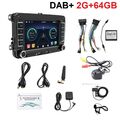 DAB+ Für VW Touran Polo Golf 5 6 Caddy Jetta Autoradio Android 13 2+64G Carplay