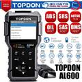 TOPDON AL600 PRO PROFI KFZ Diagnosegerät Auto OBD2 Scanner ABS SRS SAS Tool OBD