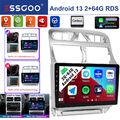 2+64G Für Peugeot 307 2007-2013 9" Android13 2Din Autoradio GPS Navi RDS Carplay