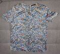 ESPRIT Damen Oberteil mit Blumen Muster Art Bluse  Business Freizeit Gr. 36