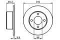 2x BOSCH Bremsscheibe 0 986 478 073 für AUDI 100 C3 Avant 445 446 443 444