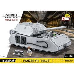 Cobi 2559 1:28 Zweiter Panzer VIII ""Maus"" Militär Bausatz 1605 Stück