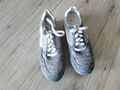 Damen-Sneakers von Tamaris, Gr. 39, silber / grau, Wildleder-Optik