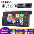 Für BMW 3er E46 M3 320 Android 13 2+64G Carplay Autoradio GPS NAVIGATION +Kamera