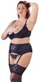 Straps-Set Hebe Strapsgurt String 3-teilig Spitze sexy Cottelli 95D/2XL Cottelli