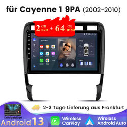 64GB Android 13 Für Porsche Cayenne 9PA 2002-2010 Autoradio GPS Navi Carplay DAB