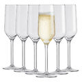 6 x Champagnergläser ca.210ml Sektgläser Gläser für Prosecco Sekt Glas Set Klar 