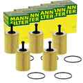 5x MANN-FILTER HU 719/7 x ÖLFILTER MIT DICHTUNG FILTEREINSATZ 5-STÜCK!