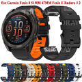 Quick Fit Silikon Armband für Garmin Fenix 6 6X Pro Solar 5 5X Plus 7 7X 8 51mm