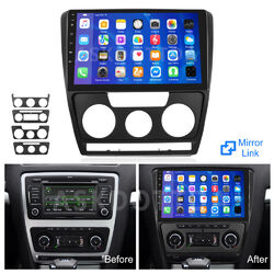 1+32G 10" Android 13 Autoradio GPS BT Wifi FM RDS Für Skoda Octavia 1Z 2004-2013