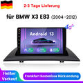 Carplay Android 13 Autoradio GPS Navi WIFI 4G DAB 6+128GB Für BMW X3 E83 2004-12