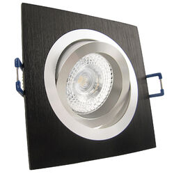 LED Einbaustrahler flach 230V Decken Einbauleuchte 5W nd 35mm Einbautiefe AL-NOB