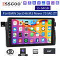 DAB+ 9" Wireless Carplay 64GB Android 13 Autoradio GPS Navi Für BMW 3er E46 KAM