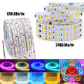 230V LED Stripe Streifen 2835SMD 240LEDs/m Leiste Band Wasserdicht Lichterkette