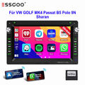 2+64GB Carplay Android13 Autoradio Navi Für VW Polo 9N Jetta Golf 4 Passat B5 T5