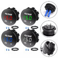 DC 12V 24V Voltmeter LED Digital Panel-Meter KFZ Auto Motorrad Spannungsanzeige