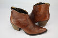 Paul Green Gr.39 Uk.6 Damen Stiefel Stiefelett Boots Leder Braun  TOP   E 468