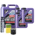 Motoröl 5W40 LIQUI MOLY Synthoil High Tech 8L +MANN Ölfilter +Cera Tec