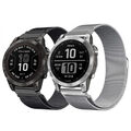 Für Garmin Tactix Fenix 7 7X 6 6X 5 5X Epix Pro Edelstahl Milanaise Loop Armband