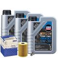 Motoröl 5W30 LIQUI MOLY Top Tec 4600 3L+MAHLE Ölfilter+Ölablassschraube