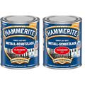 Hammerite Metall-Schutzlack glänzend rot Sparpaket 2 x 750ml