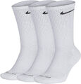 Nike SX6888-100 3 Paar Dri-Fit Everyday Plus Gepolsterte Tennissocken Cushion