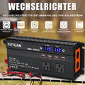 900W 12V auf 230V Reiner Sinuswelle Wechselrichter Spannungswandler 4USB LED