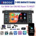 DAB+ Für BMW 3er E46 318 320 325 M3 Android 13 64G Carplay Autoradio GPS Nav Kam