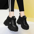 Women's Chunky Platform Sneakers – Thick Bottom  PU Leather