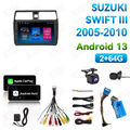 Autoradio 2+64GB Android 13 GPS Für Suzuki SWIFT III EZ MZ 2005-2010 CarPlay BT