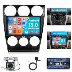 1+32GB Android 13 Für Mazda 6 GG GY 2002-2008 Autoradio GPS Nav WIFI FM RDS +Kam