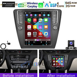 64GB Android 13 9.7" Autoradio Carplay GPS NAVI DAB+ Für SKODA Octavia 3 III 5E