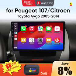 Für Toyota Aygo Peugeot 107 Citroen C1 Carplay Autoradio GPS Nav DAB+ Android 13