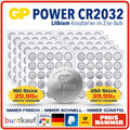 GP CR2032 CR 2032 Lithium Knopfzellen Batterie 3V Industrial 1 bis 250 Stück