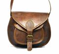 Tasche Schulter Handtasche Kuriertasche Damen Beuteltasche Leder dunkel Handt...