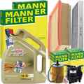 MANN INSPEKTIONSPAKET+CASTROL 5W30 MOTORÖL passend für MINI R55 R56 COOPER ONE D