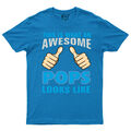 T-Shirt This is what an Awesome Pops looks like Vatertag Geschenk für ihn Papa