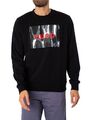 HUGO Herren Duragol U242 Sweatshirt, Schwarz