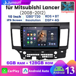 8Kern Android13 Autoradio CarPlay GPS Navi 6+128GB Für Mitsubishi Lancer 2008-12