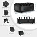 Multi USB Ladestation 10 Port USB Ladegerät mit Automatischer leiser Kühlkörper