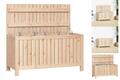 Gartentruhe 115x49x60 Cm Massivholz Kiefer Auflagenbox Kissenbox