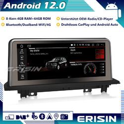 10.25" Android 12 IPS Autoradio GPS DAB+CarPlay 64GB Navi 4G für BMW X1 F48 NBT