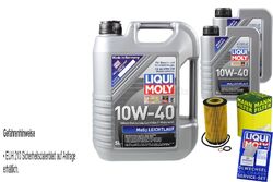 INSPEKTIONSKIT FILTER LIQUI MOLY ÖL 7L 10W-40 für Hyundai Santa Fé I SM 2.0