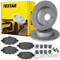 TEXTAR BREMSSCHEIBEN 249mm + BELÄGE HINTEN passend für PEUGEOT 208 2008 + DS3 C4