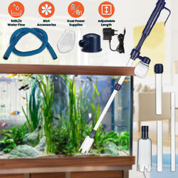 Elektrisch Aquarium Kit Mulmsauger Siphon Fish Tank Bodenreiniger Kiesreiniger