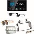 Kenwood DMX5020DABS Android Auto CarPlay Einbauset für Kia Sportage JE Rio JB