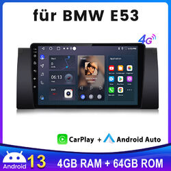 Für BMW 5er E39 X5 E53 M5 Android13 Autoradio GPS NAV CarPlay WIFI BT SWC 8-Kern