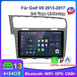 Carplay Android 13 Für VW Golf 7 2013-2017 Autoradio GPS NAVI SWC RDS DAB+ 4+64G